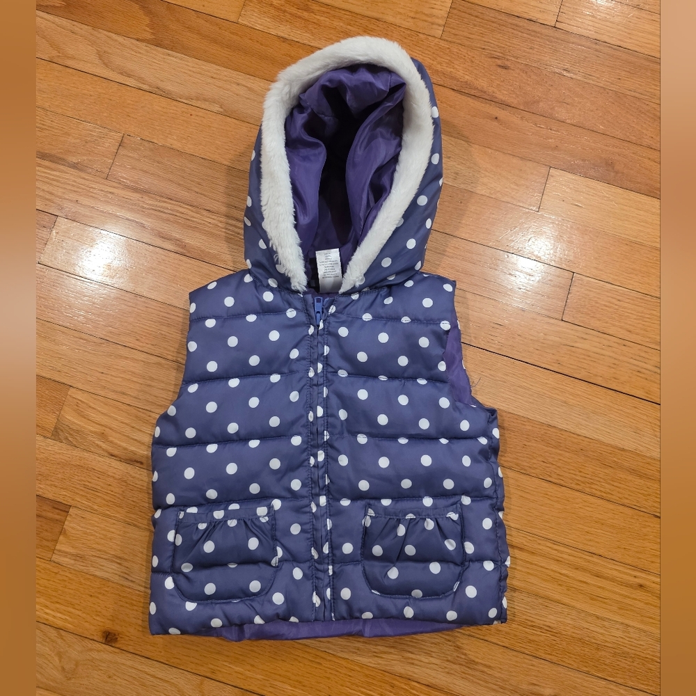 Gymbore Polka Dot Hooded Outdoor Vest